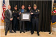 Certification award being presented to MPD by the MPAC.